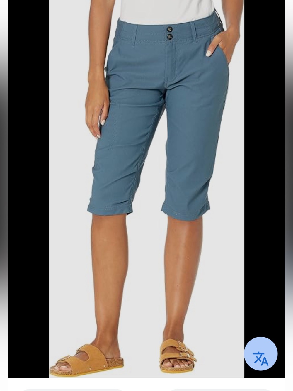 Prana Women's Capris in Slate Blue